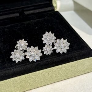 Van Cleef & Arpels Three Flower Earrings
