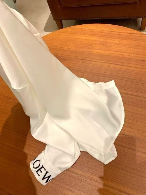 LOEWE Shirt embroidery logo black white