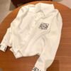 LOEWE Shirt embroidery logo black white