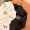 LOEWE Shirt embroidery logo black white
