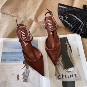PRADA high heel sandals slippers