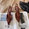 PRADA high heel sandals slippers