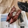 PRADA high heel sandals slippers