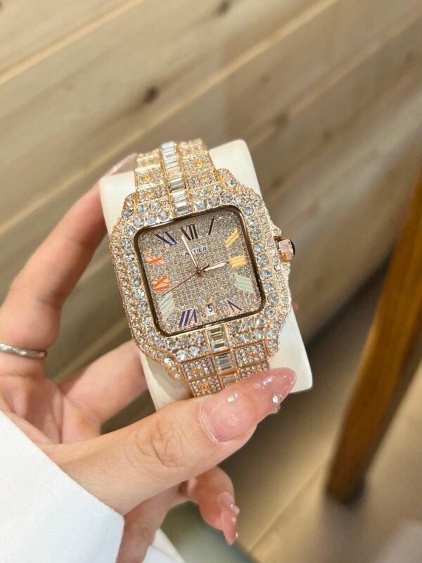Cartier full diamond watch.