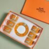 Hermès cup and saucer set 6 cups and 6 saucers