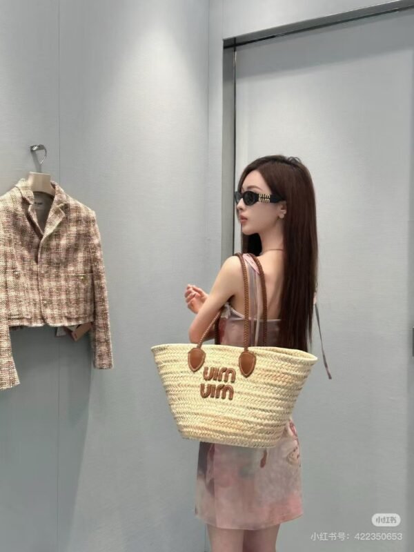 miumiu woven handbag