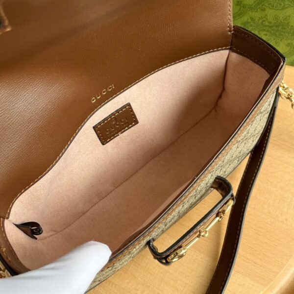 GUCCI horsebit Baguette Bag Crossbody Bag 23.5x13x7cm