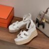 Hermès Straw Sandals
