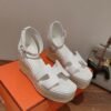 Hermès Straw Sandals