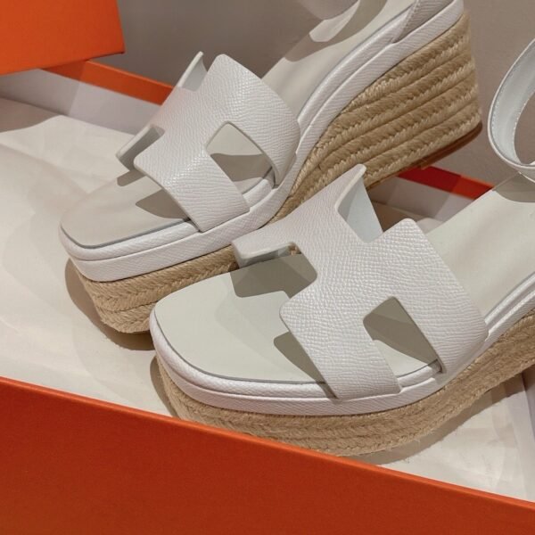 Hermès Straw Sandals