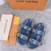 Louis Vuitton Summer Slippers with Adjustable Buckle Strap