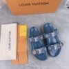 Louis Vuitton Summer Slippers with Adjustable Buckle Strap
