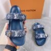Louis Vuitton Summer Slippers with Adjustable Buckle Strap