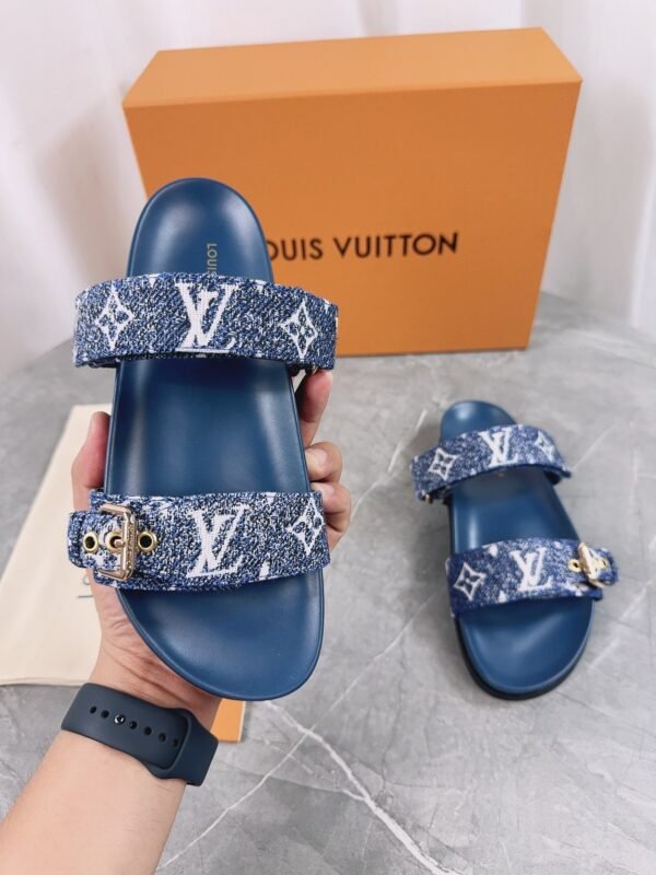 Louis Vuitton Summer Slippers with Adjustable Buckle Strap