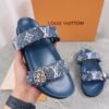Louis Vuitton Summer Slippers with Adjustable Buckle Strap
