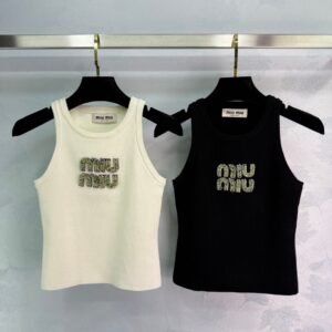 miumiu 2025 summer new knitted vest high quality vest