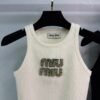 miumiu 2025 summer new knitted vest high quality vest