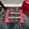 Valentino V-buckle Velcro sandals slippers