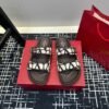 Valentino V-buckle Velcro sandals slippers