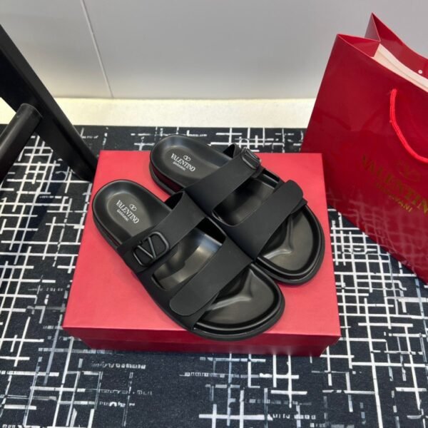 Valentino V-buckle Velcro sandals slippers