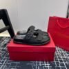 Valentino V-buckle Velcro sandals slippers