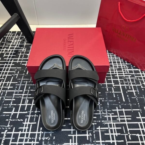 Valentino V-buckle Velcro sandals slippers