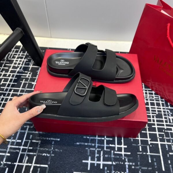 Valentino V-buckle Velcro sandals slippers