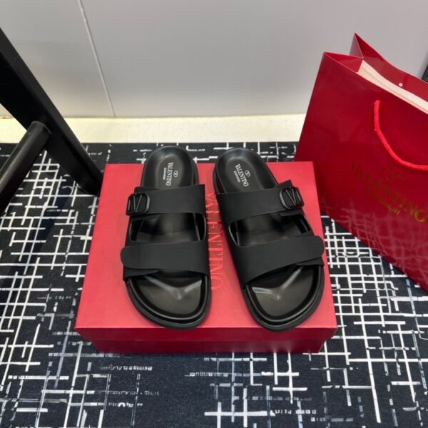 Valentino V-buckle Velcro sandals slippers