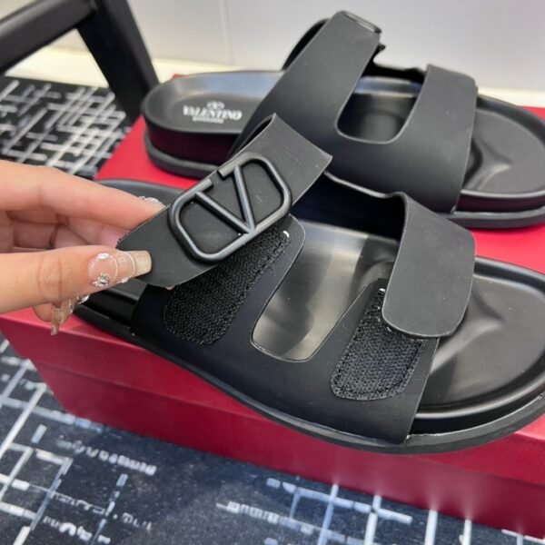 Valentino V-buckle Velcro sandals slippers