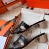Hermès new high-heeled slippers premium version