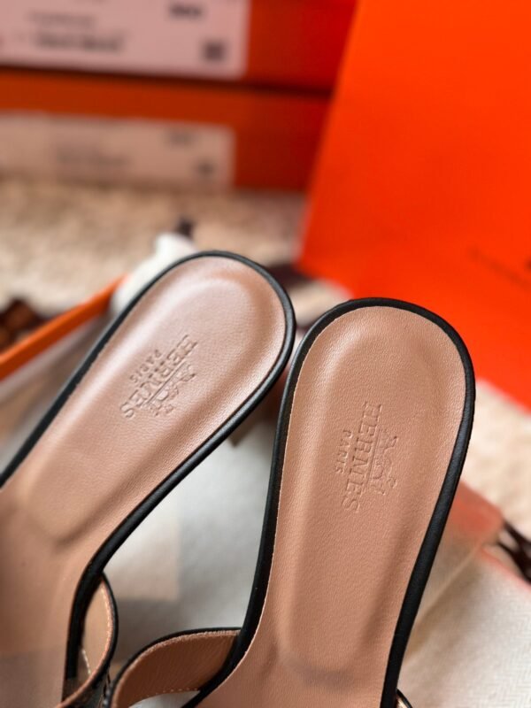 Hermès new high-heeled slippers premium version
