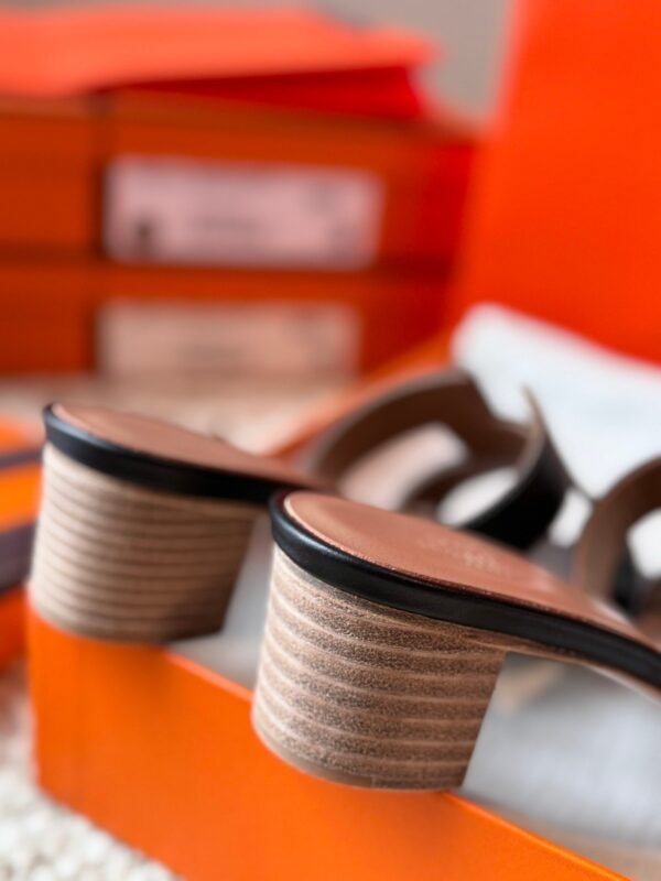 Hermès new high-heeled slippers premium version