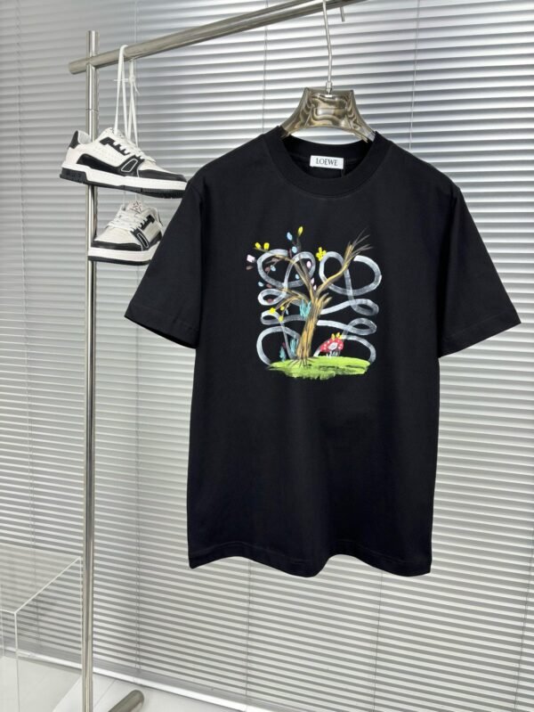 Loewe printed T-shirt for men and women couples pure cotton 280g high quality T-shirt