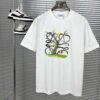 Loewe printed T-shirt for men and women couples pure cotton 280g high quality T-shirt