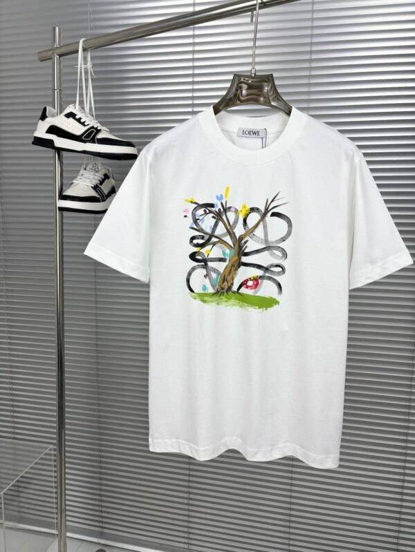 Loewe printed T-shirt for men and women couples pure cotton 280g high quality T-shirt