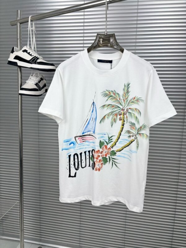 Loewe printed T-shirt for men and women couples pure cotton 280g high quality T-shirt