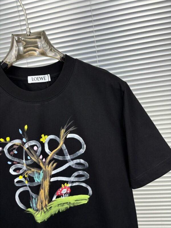 Loewe printed T-shirt for men and women couples pure cotton 280g high quality T-shirt