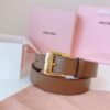 miumiu belt high-end version counter new style width 3.0cm