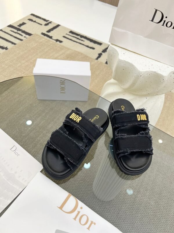 DIOR Classic Canvas Slides