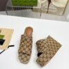 GUCCI new thick-soled slippers height 11cm