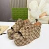 GUCCI new thick-soled slippers height 11cm