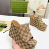 GUCCI new thick-soled slippers height 11cm