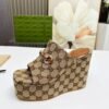 GUCCI new thick-soled slippers height 11cm