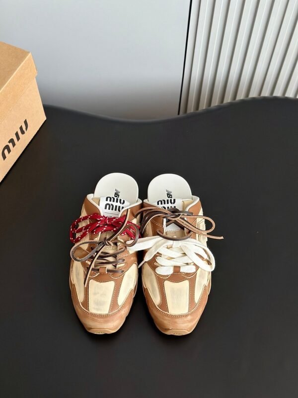 MiuMiu & New Balance joint 2025 summer retro sports half slippers Premium