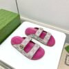 GUCCI new summer sandals canvas fabric