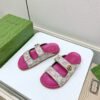 GUCCI new summer sandals canvas fabric
