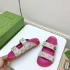GUCCI new summer sandals canvas fabric
