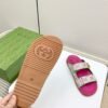 GUCCI new summer sandals canvas fabric