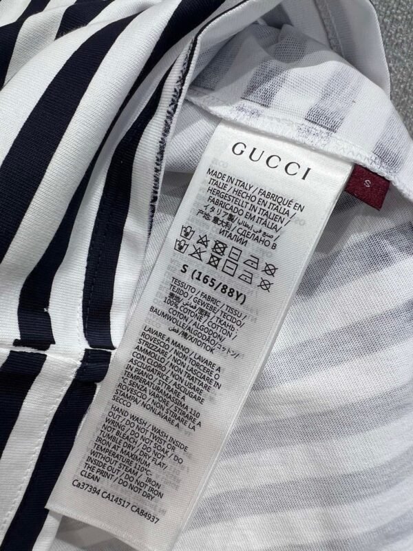 GUCCI 2025 Summer New Striped Letter T-shirt Premium Edition