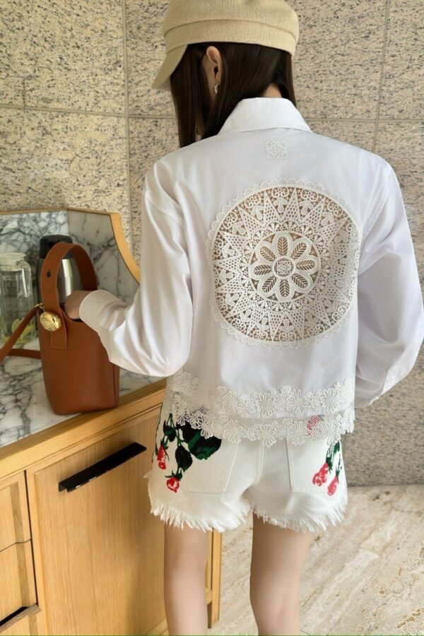 Loewe lace long-sleeved shirt